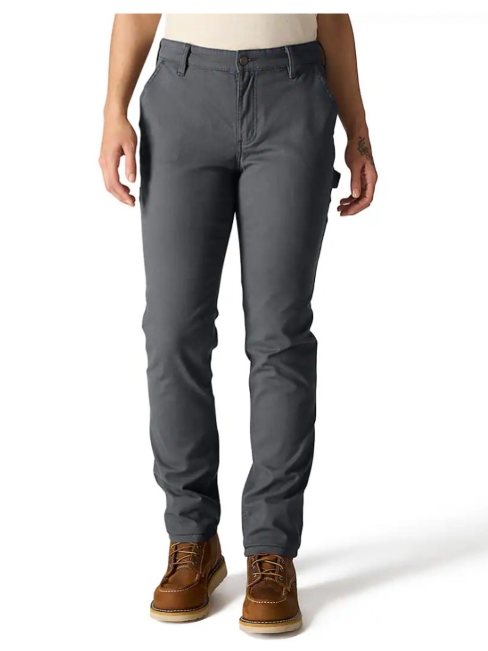 Size 22 plus size women’s Carhartt Gray Relaxed-Fit Canvas Pants